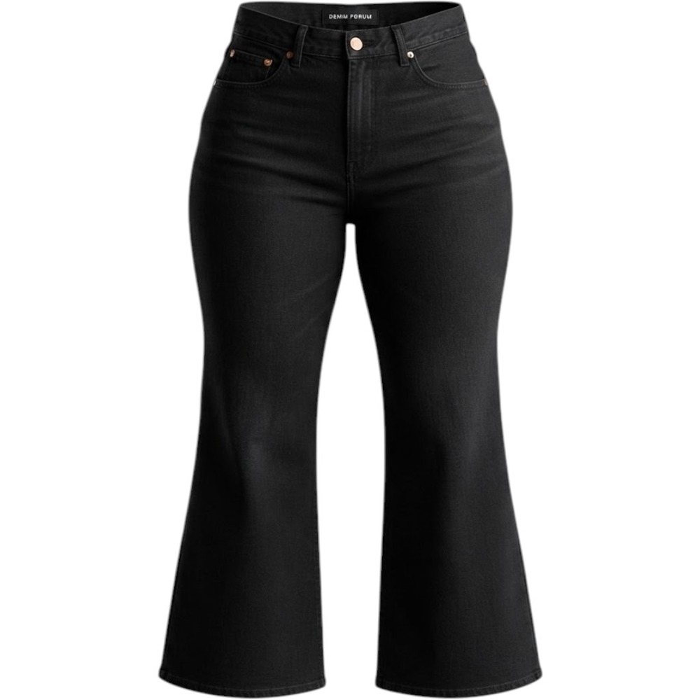 Aritzia Denim Forum Marlene 60s High Rise Flare Jeans Black Eyeliner 31W 28L NWT